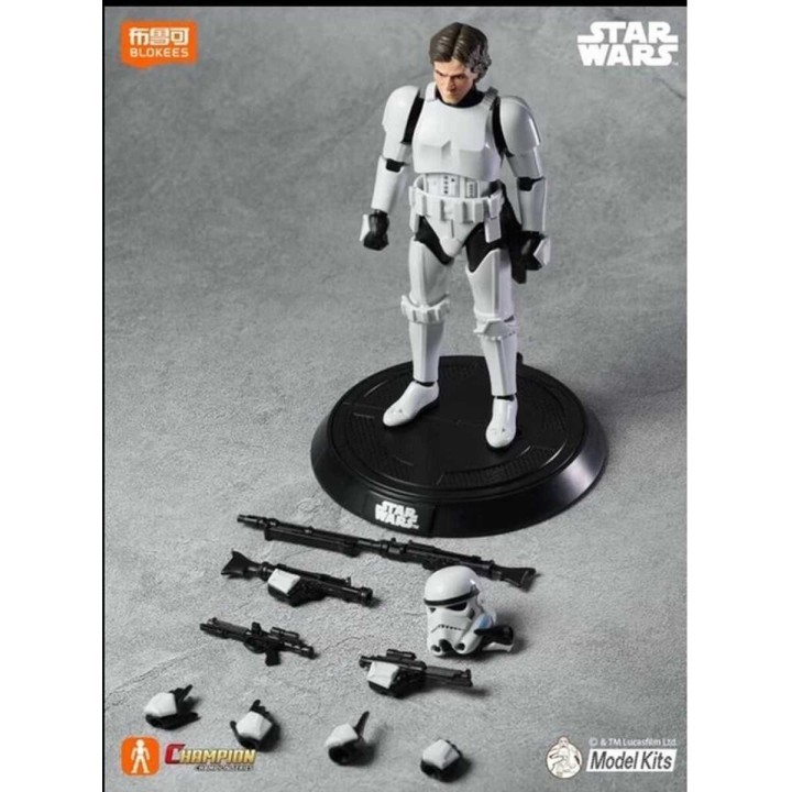 Han Solo Stormtrooper Champion Class Star Wars A New Hope Blokees