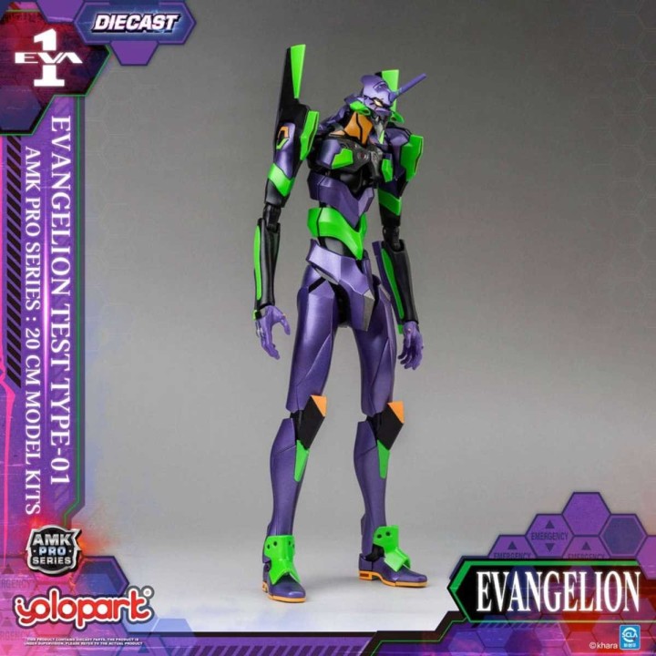 Eva 01 Test Type Neon Genesis Evangelion Maqueta AMK Pro Series