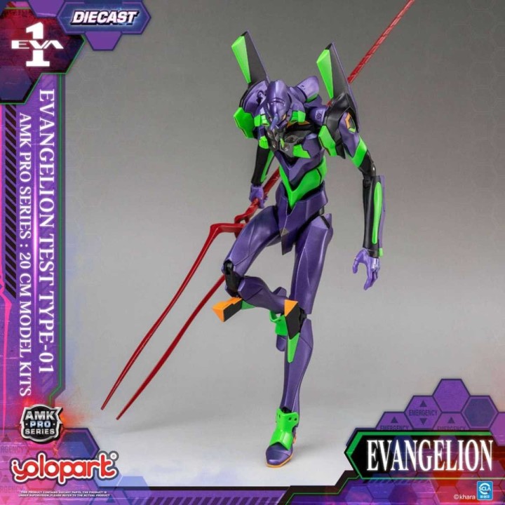 Eva 01 Test Type Neon Genesis Evangelion Maqueta AMK Pro Series
