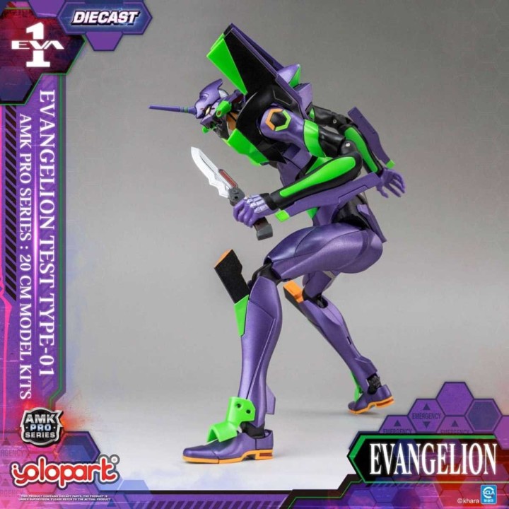 Eva 01 Test Type Neon Genesis Evangelion Maqueta AMK Pro Series