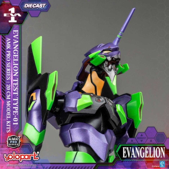 Eva 01 Test Type Neon Genesis Evangelion Maqueta AMK Pro Series
