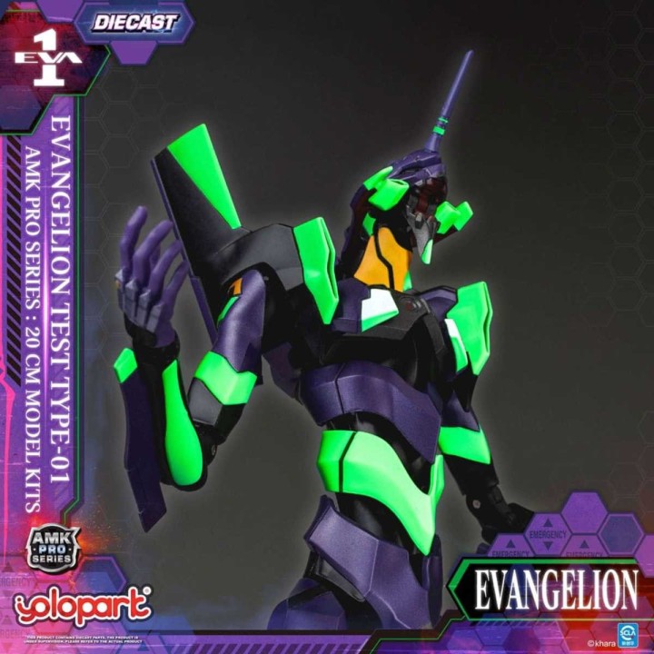 Eva 01 Test Type Neon Genesis Evangelion Maqueta AMK Pro Series