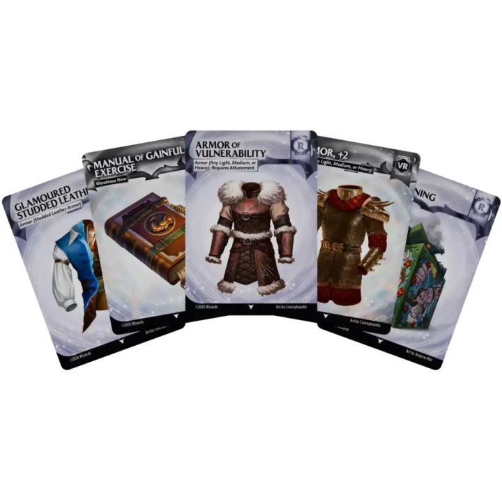 Reference Cards Maic Items Rare and Very Rare Dungeons & Dragons (Inglés)
