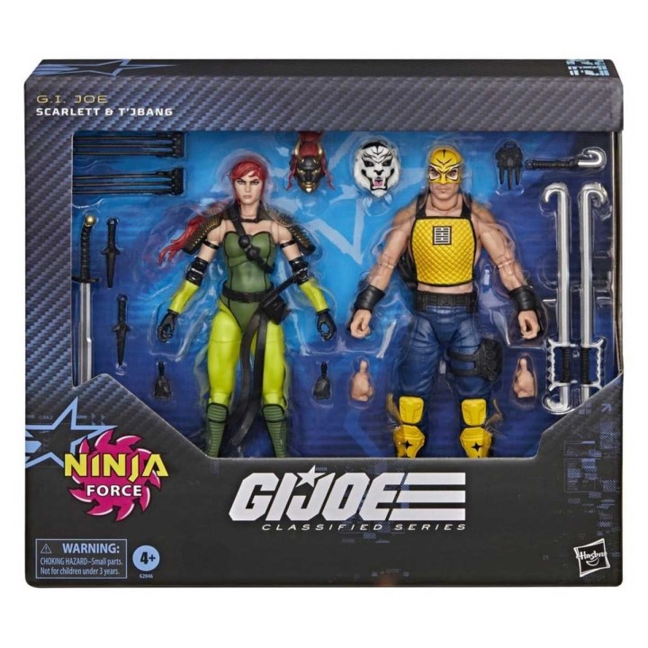 Pack de 2 Figuras Ninja Force Scarlett & T'Jbang GIJoe Classified Series