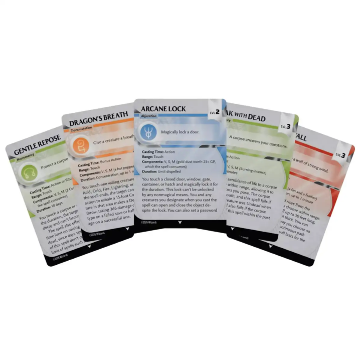 Reference Cards Spells Levels 2 - 3 Dungeons & Dragons (Inglés)