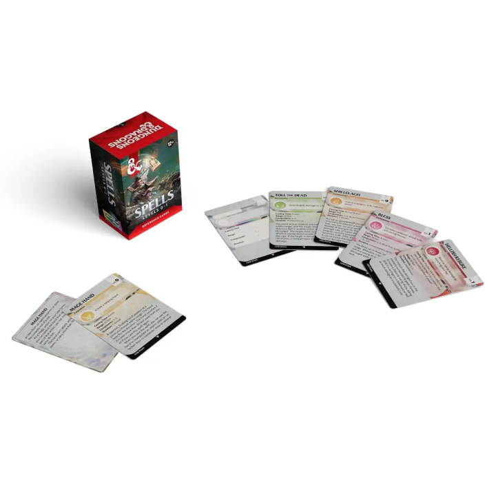 Reference Cards Spells Levels 0 - 1 Dungeons & Dragons (Inglés)