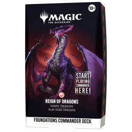 Reign of Dragons Foundations Commander Deck Magic The Gathering (Inglés)
