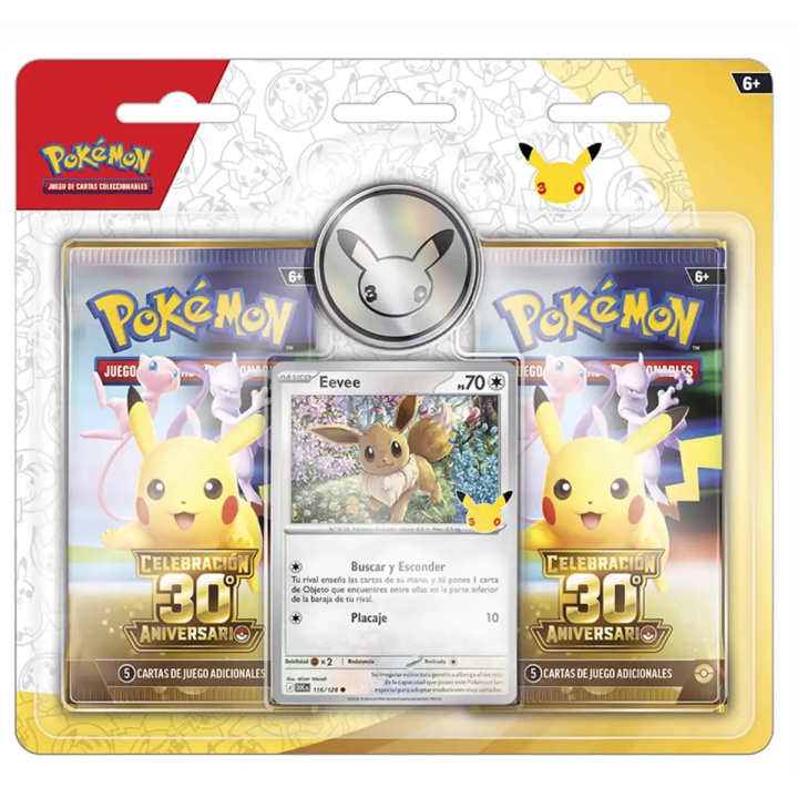 Blíster de 2 sobres de mejora de Celebración 30 Aniversario de JCC Pokémon (Español)