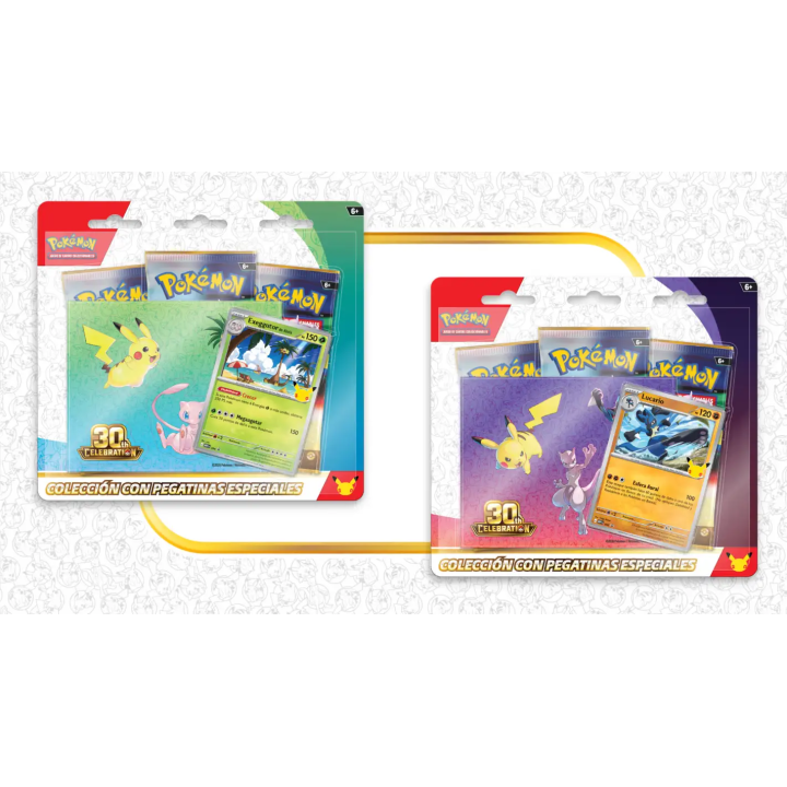 Colección con pegatinas especiales de Celebración 30 Aniversario de JCC Pokémon (Español)