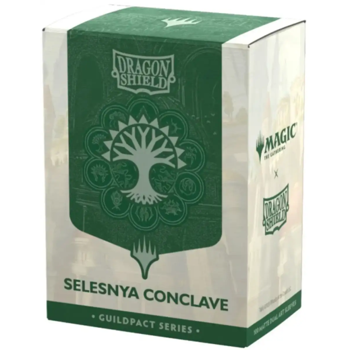 Selesnya Conclave Guildpact Series Matte Dual Art 100 Sleeves Dragon Shield