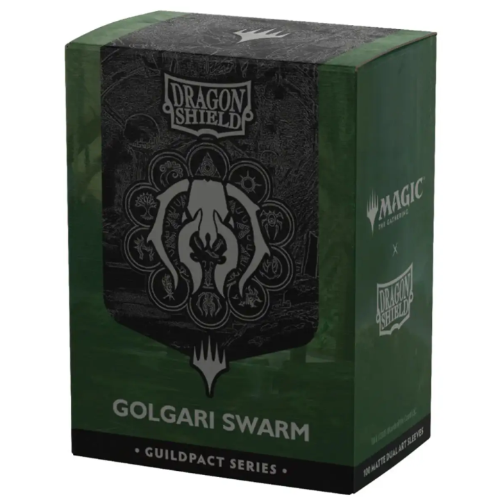 Golgari Swarm Guildpact Series Matte Dual Art 100 Sleeves Dragon Shield