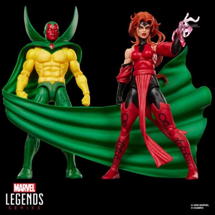 Pack de 2 Figuras Vision y Scarlet Witch Avengers Marvel Legends Series
