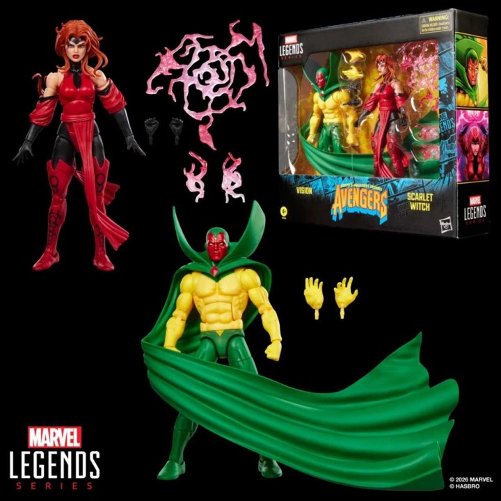 Pack de 2 Figuras Vision y Scarlet Witch Avengers Marvel Legends Series