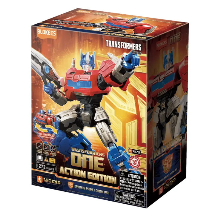 Optimus Prime Orion Pax Action Edition Transformers One Blokees Model Kit