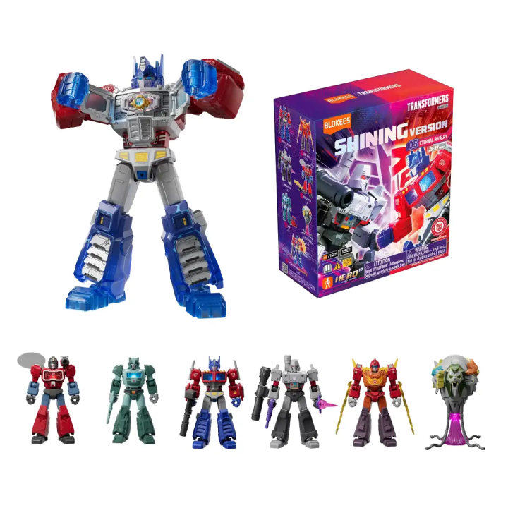 Caja Completa Eternal Rivalry 05 Shining Version Transformers Blokees