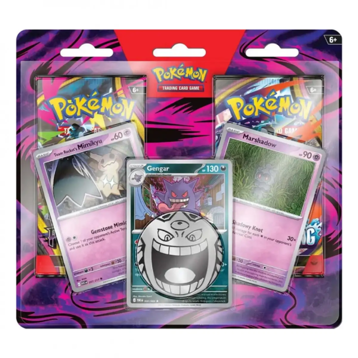 Enhanced 2 Pack Blister Team Rocket's Mimikyu  Gengar & Marshadow