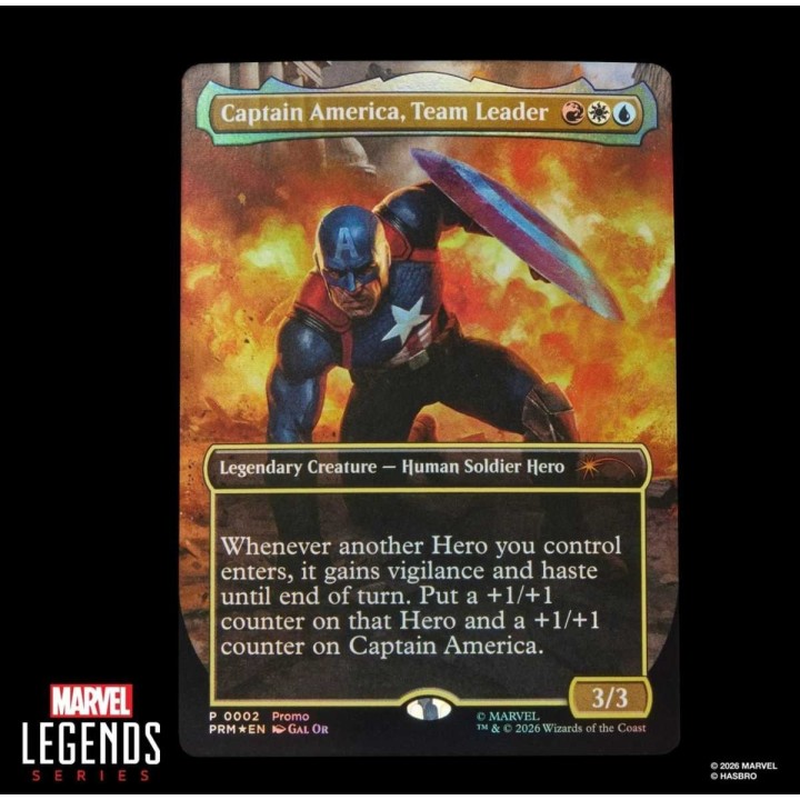 Capitan America Marvel Legend Series x Magic The Gathering