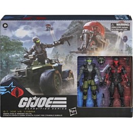 Snake Eyes & Varmint ATV vs. Stealth Viper & Cobra Stealth Flight Pod GI JOE Classified Series