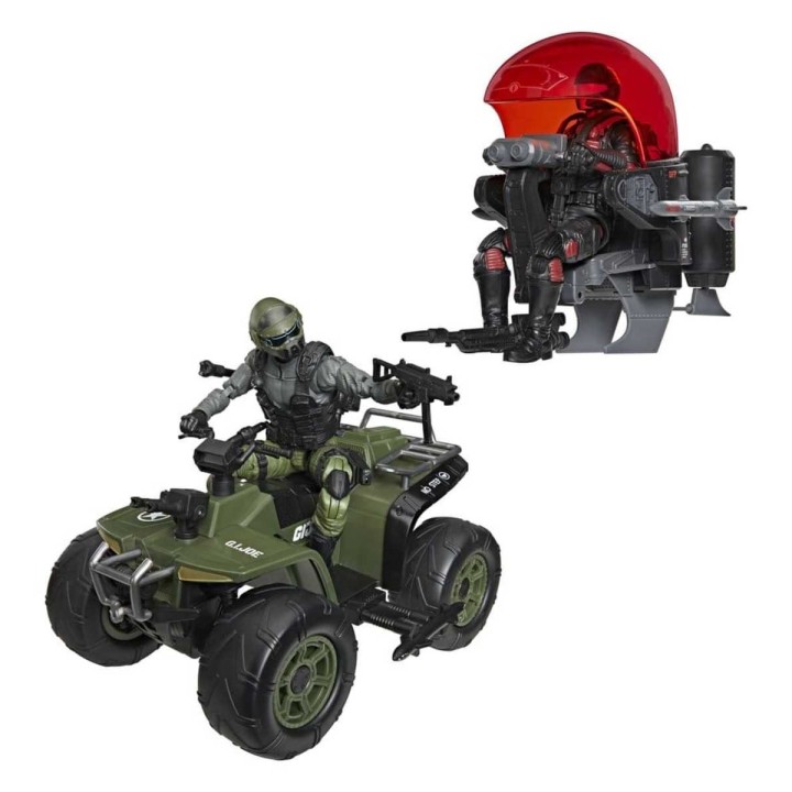 Snake Eyes & Varmint ATV vs. Stealth Viper & Cobra Stealth Flight Pod GI JOE Classified Series