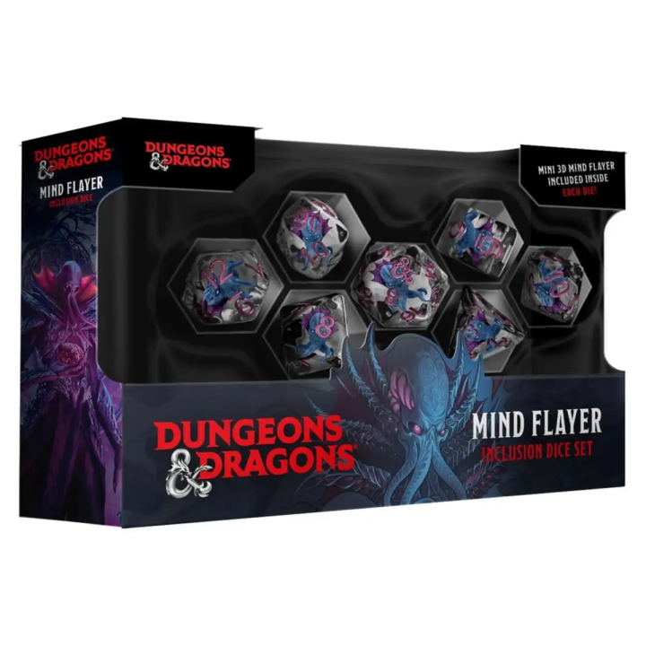 Pack de Dados Mind Flayer Dungeons & Dragons Monsters Resin Inclusion